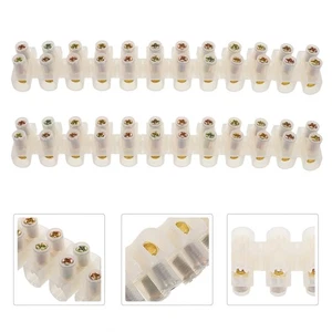 2 Pcs Terminals Block Connector Electrical Wire Connectors Screw Distribution % - Picture 1 of 12