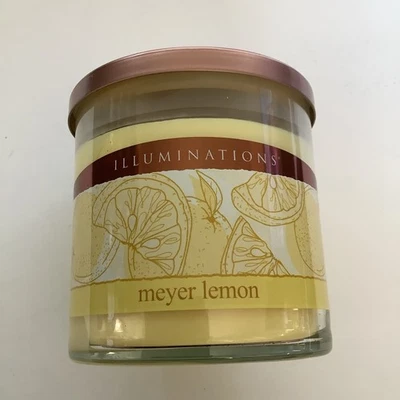 Vela Illuminations ~ Meyer limón ~ aroma tarro 14 oz nuevo retirado  Foto 1 de 4