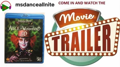Alice in Wonderland 3D [2010] (Blu-ray 3D, 2010) DISNEY, Johnny Depp, MINT! - Image 1 of 4