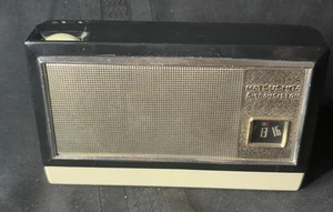 Vintage 1961 schwarz & weiß Matsushita T-50 6 Transistorradio - Ledertasche funktioniert - Bild 1 von 11