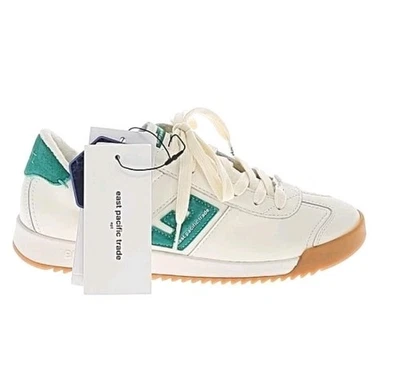 全新带标签 East Pacific Trade Bonito 运动鞋 白色/麦片 复古 Inspired 美国 7 码 — 第 1/4 张图片