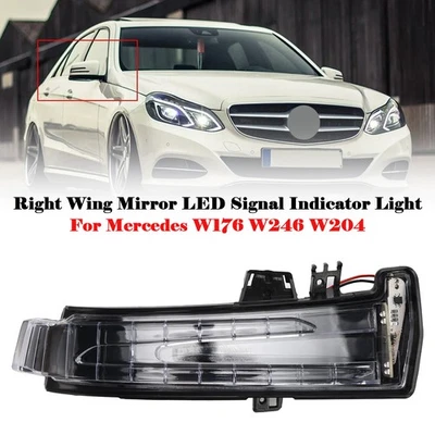 Right Wing Mirror LED Signal Indicator Light For Mercedes W176 W246 W204 - Image 1 of 4