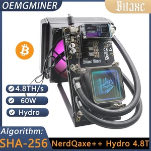 Bitaxe Miner NerdQaxe++ 4.8Th/s 60W  Hydro Liquid Cooler Bitcoin Miner in stock - Picture 1 of 7