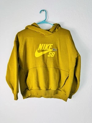 Nike SB Sudadera con Capucha Niños Grande Pullover Sudadera con Capucha Suéter Logo Juvenil Amarillo Oscuro Foto 1 de 4