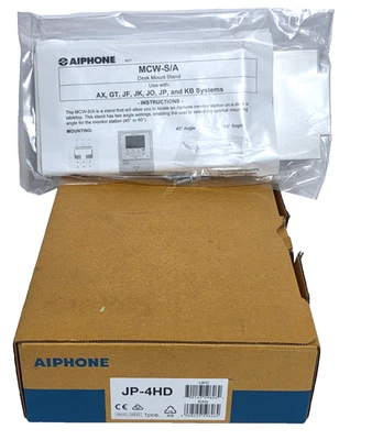 Subestación de video Aiphone JP-4HD 7" con pantalla táctil LCD con soporte nuevo Foto 1 de 4
