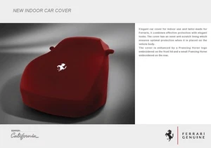 Genuine Ferrari CALIFORNIA T indoor car cover UPRATED BRAND NEW (RED) - Picture 1 of 3