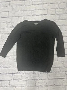 Joseph A 3/4 Sleeve Black Sweater - Picture 1 of 4