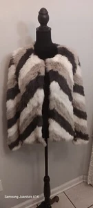 Love Token Jacket Womens Small Gray 3 Color Rabbit Fur Waist Jacket - Picture 1 of 6