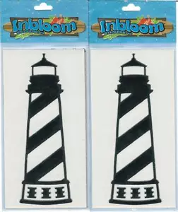 Leuchtturm Vinyl Aufkleber mit Chromrand 2er Pack - Bild 1 von 3