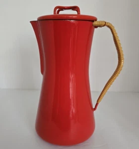 Cafetera percoladora esmaltada Dansk Dinamarca Kobenstyle años 50 MCM sin tapón - Imagen 1 de 17