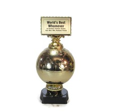 "World's Best" Trophy- Custom Words- Appreciation- Recognition- Free Lettering 