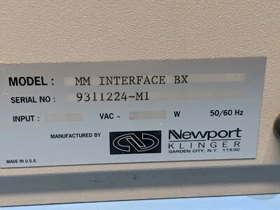 NEWPORT KLINGER MM INTERFACE BX - Image 1 of 3
