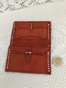 Porte monnaie Portefeuille Décoré en Cuir Artisanal - Imagen 1 de 8