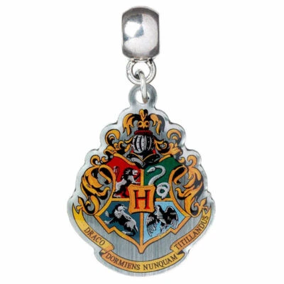 Ciondolo Harry Potter Hogwarts Stemma Slider Licenza Ufficiale Wizarding World - Immagine 1 di 2