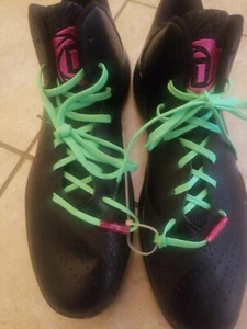 Adidas 2014 Nation Mens Gymshoes size 18 black and lime green - Picture 1 of 12