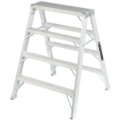 Louisville Ladder 4' Aluminum Step Ladder with 300lb Load Capacity Type Ia Duty - Image 1 of 3