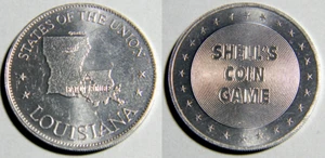 Token de juego de monedas de los Estados de la Unión de Louisiana Shell (02251) - Imagen 1 de 3