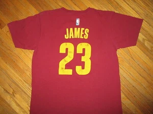 CAMISETA LEBRON JAMES CLEVELAND CAVALIERS 23 CAMISETA Adidas Camiseta Baloncesto GRANDE - Imagen 1 de 2
