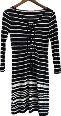 Vestido para mujer Calypso St Barth’s talla XS a rayas midi lino cubierta náutica Foto 1 de 4