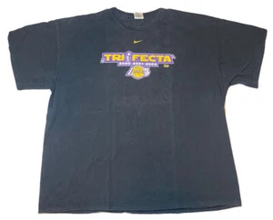 Vintage 2002 Nike Los Angeles Lakers Trifecta Basketball Shirt Size XXL NBA - Picture 1 of 3