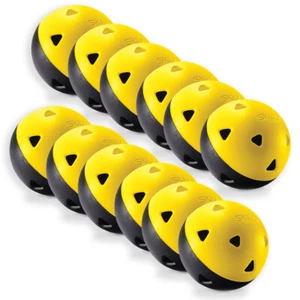 12pc SKLZ Mini Impact Pop-Back Softball/Baseball Training/Practice Hitting Balls - Picture 1 of 5