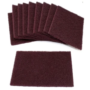 10 Stk Schleifvliespads Korn A120 Handpads Schleifvlies 150x110mm Schleifpads - Picture 1 of 1
