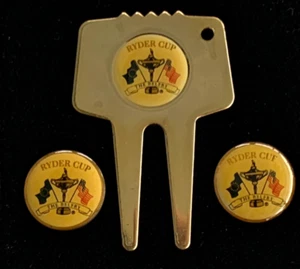 RYDER CUP MATCHES THE BELFRY DIVOT TOOL & BALLMARKER SET VINTAGE NEU C2 - Bild 1 von 4