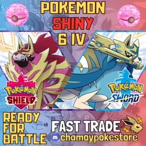 ANY POKEMON β¨ 6IV SHINY β¨ BATTLE READY β¨ Pokemon Sword & Shield π Fast Trade - Picture 1 of 1