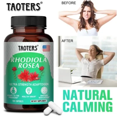 TAOTERS Rhodiola Rosea Capsule 1000mg - Help Energy & Mental Health
