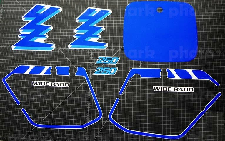 Yamaha YZ250WR 1989 9 piezas gráfico 89' calcomanías YZ250 BLUE pegatina pegatina pegatina pegatina Foto 1 de 1