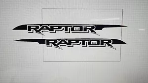 2 - Ford Raptor . TRUE SIZE .. BED Graphics .. Bed Decals X2 SVT .. 2017 + - Picture 1 of 1