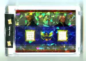 WASHINGTON & JEFFERSON DOUBLE RELICS 2022 PIECES OF THE PAST Cracked Ice - Bild 1 von 2