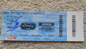 Boleto de carrera Nascar Xfinity 500 Martinsville 2024 firmado Ryan Blaney victoria #13 - Imagen 1 de 2