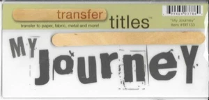 MY MINDS EYE My Journey Rub On Transfer Titles Life Experience - Picture 1 of 1
