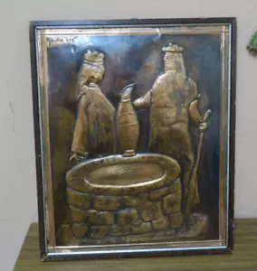 Foto Firmada Vintage Cobre Israel Rebecca Eliezer por el Pozo 12""x15"" Enmarcada - Imagen 1 de 12