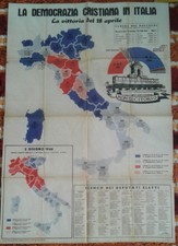 Manifesto Poster Democrazia Cristiana Italia storia della Repubblica