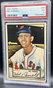 1952 Topps Mel Parnell Boston Red Sox PSA 5 EXcellent #30