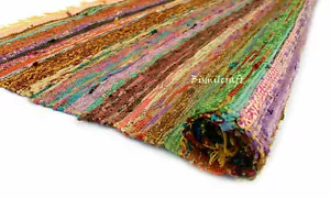 5X7 Fuß Chindi Teppich Neu Handgeflechtter Teppich Bohemian Boden Deko Chindi Rug D7 - Bild 1 von 5