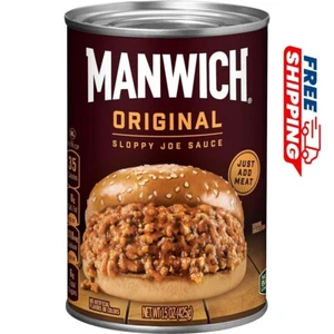 Salsa enlatada MANWICH Sloppy Joe de original, 15 onzas, (paquete de 12) - Imagen 1 de 3