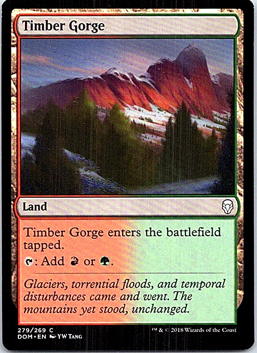 Timber Gorge Magic The Gathering Dominaria Card Light Play  - Image 1 of 1