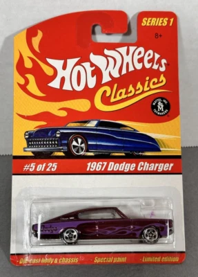1967 Dodge Charger Hot Wheels Classics Series 1 Spectraflame Purple #5/25 Mattel - Image 1 of 4