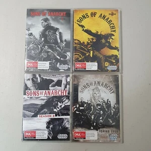 Sons Of Anarchy : Seasons 1-4 DVD, Region 4, Very Good Condition - Picture 1 of 3
