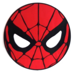 "Máscara de Spider-Man gigante de 10" parche posterior bordada - hierro - Imagen 1 de 1