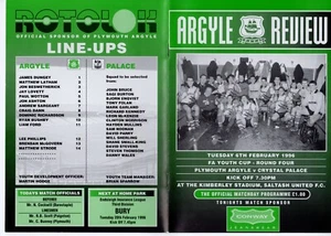 Youth Plymouth Argyle v Crystal Palace FA Youth Cup 4th Rd 6.2.1996 - Picture 1 of 1