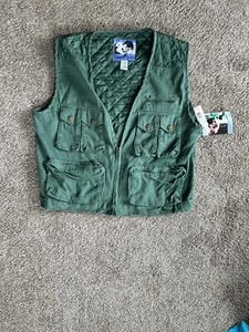 Nuova con etichette ~ Giacca gilet vintage Todays News pesca caccia all'aperto da uomo grande Kmart - Foto 1 di 6