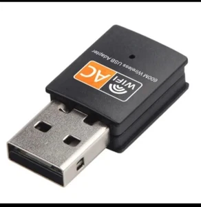 Holiday till.26.07.25.Wifi Dongle Wireless USB Apapter Nano Dual-Band 600MBPS - Picture 1 of 5