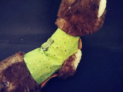 雪貂线束 - 绿色带微小彩色圆点 - M/L — 第 1/4 张图片