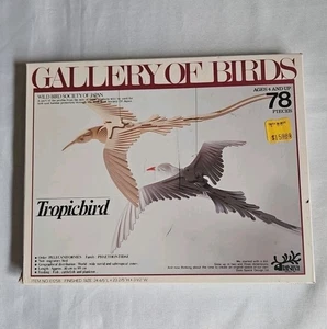 Tatsuya Gallery of Birds Tropicbird 78 Pieces Wooden Paint Yourself Model Japan - Picture 1 of 8