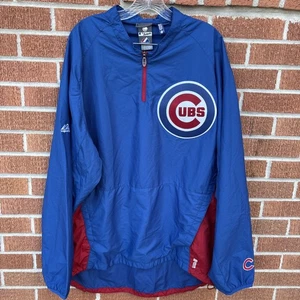 Chicago Cubs Windbreaker Herren 2X MLB Baseball Team Majestic Cool Base Jacke - Bild 1 von 6
