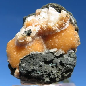 Mineralien *** NEUFUND - THOMSONIT ORANGE KUGELFÖRMIG Indien - Bild 1 von 2